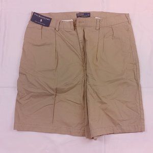 Polo Ralph Lauren Tyler Shorts Men's Brown Pleated Bermuda
